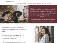 Tablet Screenshot of dcmatchmaking.com